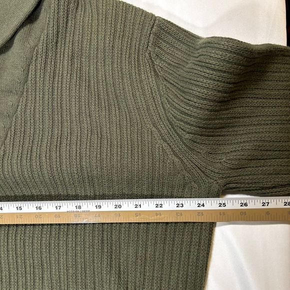 Duluth Trading Co. Wool Blend Collared Sweater Mens XL Green - Picture 7 of 7